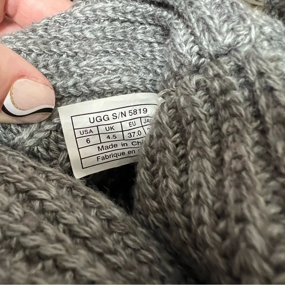 Ugg Classic Knit Cardy Sweater Boots Size 6